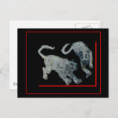 Xian China 2002 Ghost Tigers Red Boarder The MUSEU Postkarte (Vorne/Hinten)