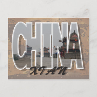 Xi'an, China Postkarte