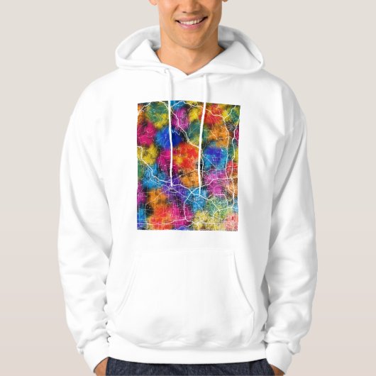 Xianyang China City Map Hoodie (Vorderseite)