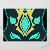 XIAO GENSHIN-AUSWIRKUNG FOLIEN FEIERTAGSPOSTKARTE (Rückseite)