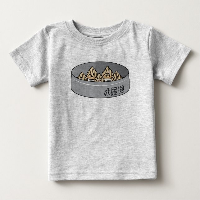 Xiaolongbao Chinesische Suppe Dumpling Dim Sum Bun Baby T-shirt (Vorderseite)