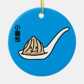 Xiaolongbao Chinesische Suppe Dumpling Dim Sum Bun Keramikornament (Vorne)
