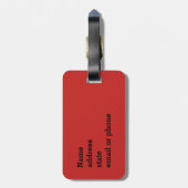 Xiaolongbao chinesisches Suppen-Mehlkloß-Dim Gepäckanhänger (Rückseite vertikal)