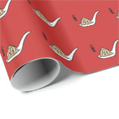 Xiaolongbao chinesisches Suppen-Mehlkloß-Dim Geschenkpapier (Rolleneckpunkt)