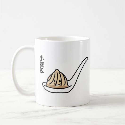 Xiaolongbao chinesisches Suppen-Mehlkloß-Dim Kaffeetasse (Links)