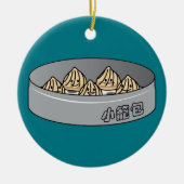 Xiaolongbao chinesisches Suppen-Mehlkloß-Dim Keramikornament (Vorne)