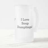 Xiaolongbao chinesisches Suppen-Mehlkloß-Dim Mattglas Bierglas (VorderseiteRechts)