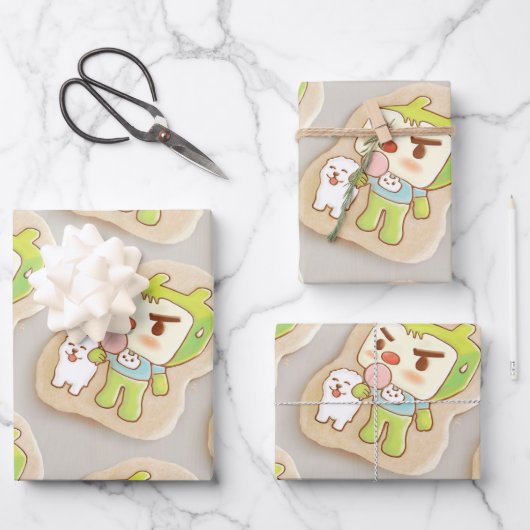 XiaoTieJun Icing Cookies Geschenkpapier Set (Vorderseite)