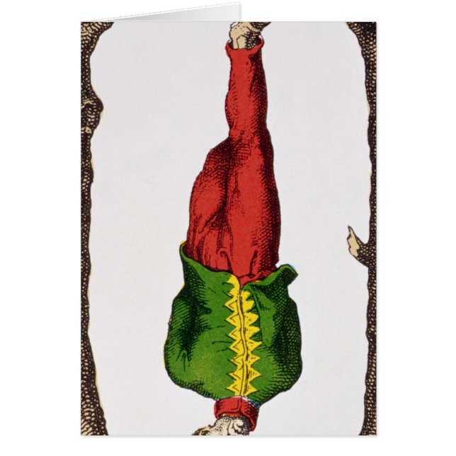 XII der gehangene Mann, Tarotkarte (Vorne)