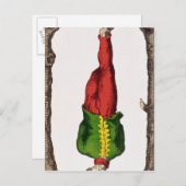 XII Der verhasste Mann, Tarot-Karte Postkarte (Vorne/Hinten)