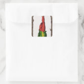 XII Der verhasste Mann, Tarot-Karte Quadratischer Aufkleber (Tasche)