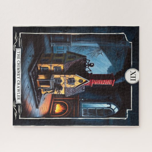 XII The Chimney Crawler - Climb Creep Claim, Tarot Puzzle (Horizontal)