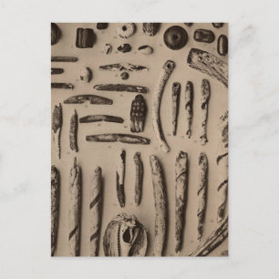 XIII Stein, Glasschmuck, also Kalifornien Postkarte