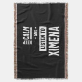 Ximena Personalisiert Name Geburtstagsgeschenk Decke (Vorderseite Vertikal)