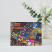 Ximending Night Market in Taipei Taiwan Postkarte (Stehend Vorderseite)