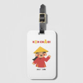 XIN CHÀO! Vietnam Gepäckanhänger (Vorderseite Vertikal)