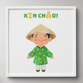 XIN CHÀO! Vietnam Poster - Decke Fotofliesen Zum Abziehen Und Aufkleben