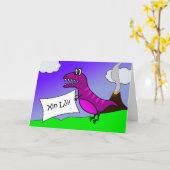 Xin Loi, es tut mir leid in Vietnamesisch, T-rex Karte (Gelbe Blume)