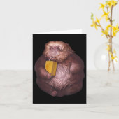 Xing Xing Monkey Meme - Funny Viral Design Karte (Gelbe Blume)