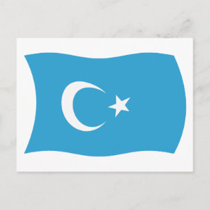 Xinjiang Uigurische Flagge Postkarte