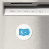 Xinjianj Uigur Flag Magnet (In Situ (Geschirrspüler))