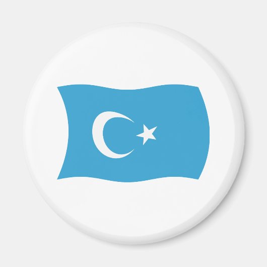 Xinjianj Uigur Flag Magnet (Vorne)