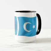 Xinjianj Uigur Flag Tasse (VorderseiteRechts)
