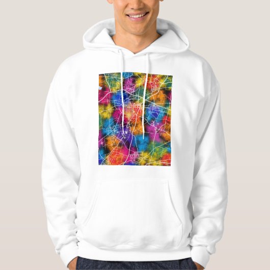 Xinxiang China City Map Hoodie (Vorderseite)