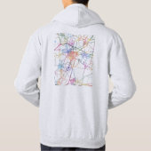 Xinxiang China City Map Hoodie (Rückseite)