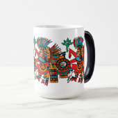 Xipetotec - Der geschlagene Herr Gott des Frühling Verwandlungstasse (VorderseiteRechts)