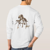 Xiphactinus, Tarbosaurus und Oviraptor-T - Shirt (Rückseite)