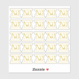 Xiras Baby für Babyschuhe, maßgeschneiderte Vinyl- Aufkleber