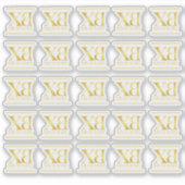 Xiras Baby für Babyschuhe, maßgeschneiderte Vinyl- Aufkleber (Vorderseite)