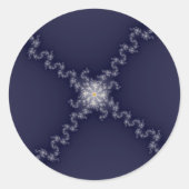 Xit - Fraktal Runder Aufkleber (Vorderseite)