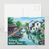 Xitang-Wassertown China Postkarte (Vorne/Hinten)