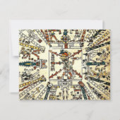 Xiuhtecuhtli Aztec Toter Gott Einladung (Vorderseite)