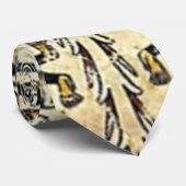 Xiuhtecuhtli Aztec Toter Gott Krawatte (Gerollt)