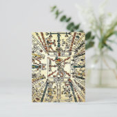 Xiuhtecuhtli Aztec Toter Gott Postkarte (Stehend Vorderseite)