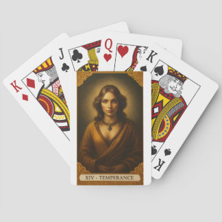 XIV - MÄSSIGKEIT - TAROT KARTEN SPIELKARTEN