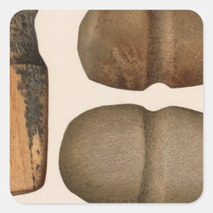 XIX Stone-Werkzeuge, New Mexico Quadratischer Aufkleber