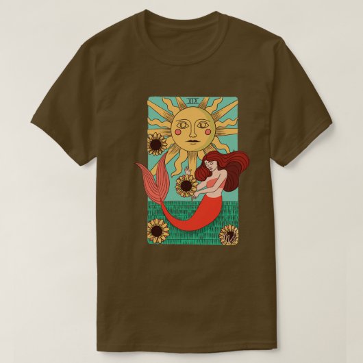 XIX Sun Tarot Card Mermaid T-Shirt (Design vorne)