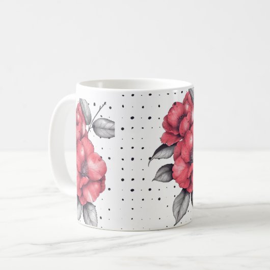 XJ Camellia Design Classic Tasse (Vorderseite Links)
