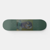 XKA PRIVATE SAMMLUNG Blue Man Thinking Skateboard (Horizontal)