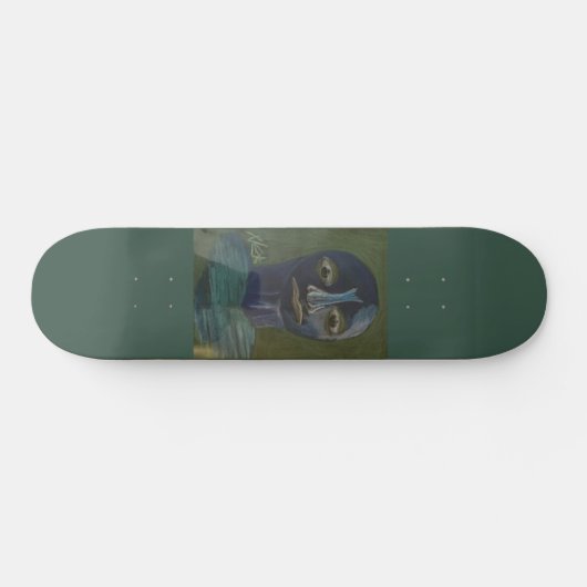 XKA PRIVATE SAMMLUNG Blue Man Thinking Skateboard (Horizontal)