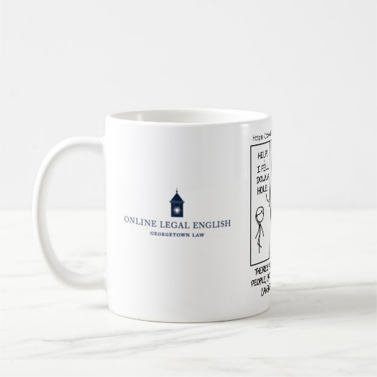 xkcd linguist Spaß - Georgetown OLE Kaffeetasse (Links)