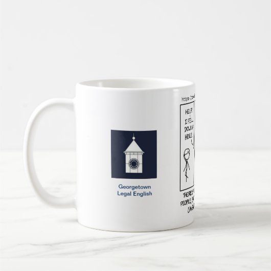 xkcd linguist Spaß - Georgetown OLE Kaffeetasse (Links)