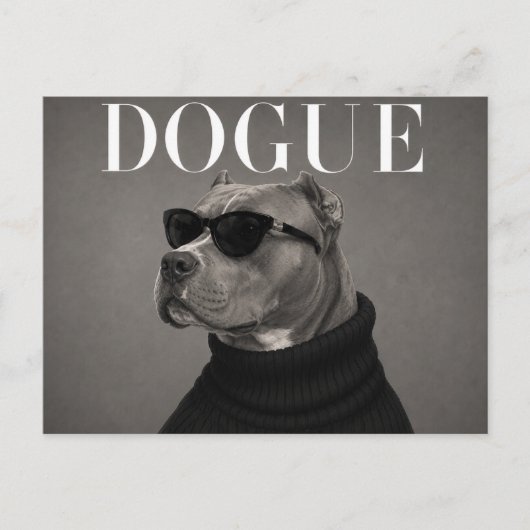 XL American Bully Luxus-Mode Postkarte (Vorderseite)