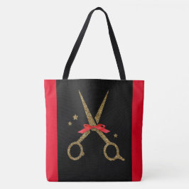 XL Golden Glitzer Scissance - Friseur Stylist  Tasche