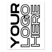 XL großes Firmenlogo individuell Gummistempel (Prägung)