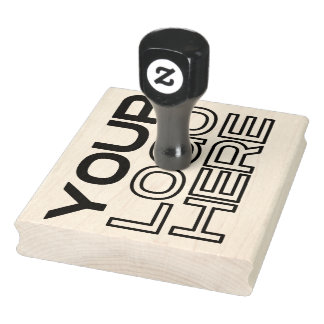 XL großes Firmenlogo individuell Gummistempel